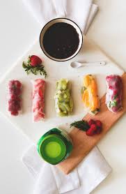 First Day Of Spring Rolls Are A Lot Like Spring Rolls Except They Re Filled With Fresh Fruit And Dipped In Our Delicious Chocolat Recipes Food Cooking Recipes