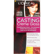 One hair color that has gained quite a bit of popularity in the past few months is the black cherry color. L Oreal Casting Creme Gloss Semi Permanent Conditioning Colour Black Cherry 360 Clicks