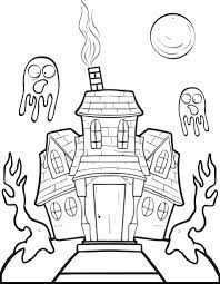 Haunted house coloring pages black and white. Printable Halloween Haunted House Coloring Page For Kids 2 Supplyme