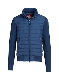 568a1 multi bag knit down jacket. Parajumpers Scow Knitted Down Jacket In Blue Peony