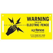 We offer innovative products that will give you peace of mind knowing at a glance that your electric fence is doing its job and. Agrifence Electric Fence Warning Sign X5