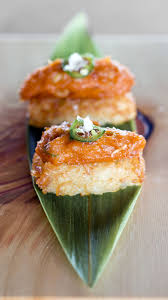 Tuna Tartar With Gochujang Sauce On Crispy Rice From Mandy Bryant Dewey Seasons Hotel Des Bergues Geneva S Izumi Food Dishes Peach Shrub Recipe Food
