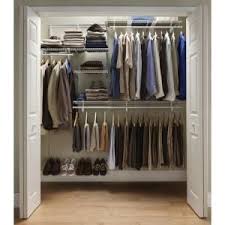 Gray shelf bracket for wire shelving. Closetmaid Shelftrack 5 Ft 8 Ft Closet Organizer Kit With Shoe Shelf 2875 The Hom Closet Organizer Kits Ikea Closet Organizer Closetmaid Closet Organizer