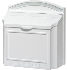 The large rear door allows the homeowner to retrieve the mail without having to stand in the road or street. Aluminum Wall Mount Mailbox In Home Mailboxes