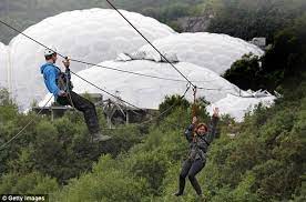 Bạn đã đến eden project? On Top Of The World Well Cornwall The Eden Project Opens The Longest Zip Wire In England Offering Stunning Views Of Surrounding Countryside Daily Mail Online