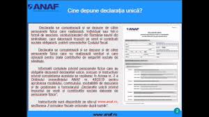 Persoanele care au realizat venituri din mai multe surse sau categorii de venit pentru care există obligația depunerii declarației unice vor completa câte. AgenÈ›ia NaÈ›ionalÄƒ De Administrare FiscalÄƒ DeclaraÈ›ia UnicÄƒ Se Depune PanÄƒ La 15 Martie 2019 Facebook