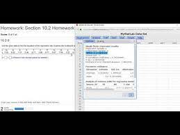 Find The Least Squares Regression Line In Statcrunch Youtube