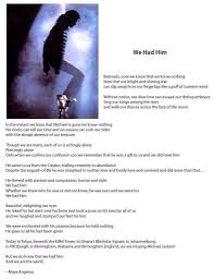 We Had Him A Poem Written By Maya Angelou About Michael Jackson Maya Angelou Poems Maya Angelou Cool Words
