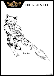 Cat colouring pages activity village. Guardians Of The Galaxy Free Printables