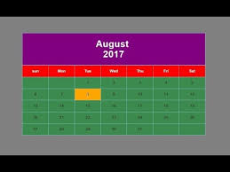 How To Create Calendar With Html And Css Youtube