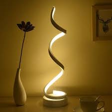 Check spelling or type a new query. Bedside Table Spiral Lamp Dimmable Led Remote Control Modern Etsy In 2021 Modern Table Lamp Led Bedside Table Bedside Table Lamps
