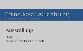 Franz josef altenburg, an internationally renowned artist in the field of ceramics, died early on wednesday morning at the age of 80. Franz Josef Altenburg Keramikforum