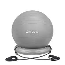 Ttrideer Ball Chair Exercise Stability Yoga Ball W Base For Home Office Desk Ball Seat Flexible Seating W Exercise Ball Chairs Ball Exercises Ball Chair