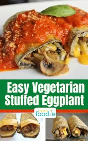 Vegetarian Stuffed Eggplant Eggplant Recipes Easy Vegetarian Meatless Meals