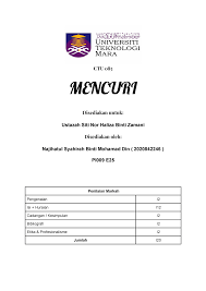 Check spelling or type a new query. Folio Tentang Jenayah Mencuri Studocu