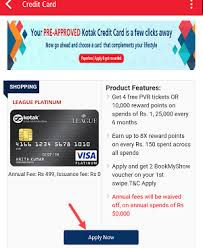 Kotak credit cards spend offer at others. How To Apply For Kotak Pre Approved Credit Card Online Alldigitaltricks