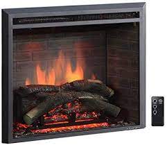 Alternatively, you can build a custom mantel around it as well. Puraflame 26 Quot Western Electric Fireplace Insert With Remote Control 750 1500w Black Electric Fireplace Insert Fireplace Inserts Electric Fireplace