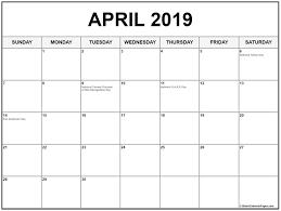 April 2019 Calendar Aprilcalendar April2019calendar Aprilcalendar2019 2019calendars Calendar Printables Calendar 2019 Printable Holiday Calendar Printable
