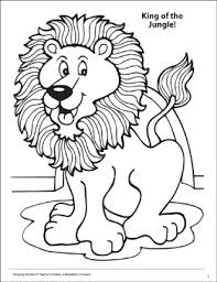 These fun animal coloring pages make any time a happy time! King Of The Jungle Amazing Animals Coloring Page Printable Coloring Pages