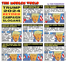 Cartoon: Revised campaign slogans
