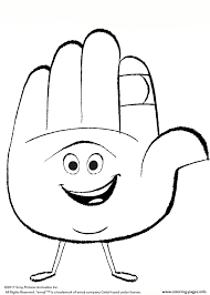 32 emoji pictures to print emoji coloring pages for children to get creative with these new and cute pictures used to express emotions. Emoji Movie Hi 5 Coloring Pages Printable