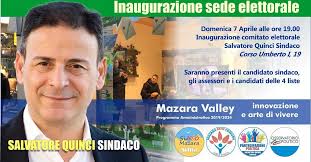 Domani alle 19 l'inaugurazione del comitato di Salvatore Quinci in corso  Umberto I • Prima Pagina Mazara