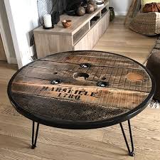 touret bois table marseille 1780 atelier pyli idee table basse table basse table basse touret