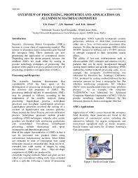 Pembangunan web sistem pengurusan kualiti. Pdf Overview Of Processing Properties And Application On Aluminium Matrix Composites Zamri Yusoff Academia Edu