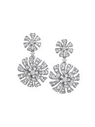 Aster Double Blossom Drop Earrings Drop Earrings Earrings Large Earrings