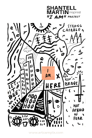 Shantell Martin Artist Study And Drawing Project Art Camp In 2020 Camping Art Artist Problems Funny Art Memes