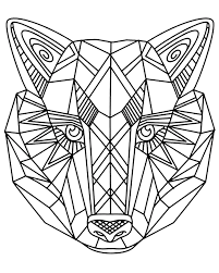 See actions taken by the people who manage and post content. Geometric Wolf Headfrom The Gallery Animals Geometric Coloring Pages Geometric Wolf Geometric Animals