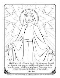 How to pray the rosary for kids about 30 minutes necessary items: Catholic Coloring Pages Hail Mary