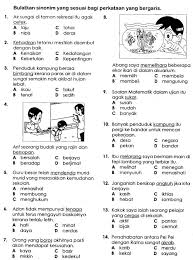 Mustaqim tidak datang ke sekolah pada hari ini kerana _ demam panas.( dia, kamu , beliau ). 48 Bm Tahun 2 Ideas Tatabahasa Bahasa Melayu Latihan