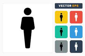 Male Symbol Vector Female Symbol Person Icon Vector