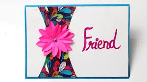 Yellow red blue comic superhero friendship card. Beautiful Friendship Card Making How To Make Card For Friend At Home Card Friend Gift Handmade Youtube