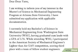 Intent letter to attend medical school. How To Write A College Interest Letter With Pictures Wikihow