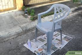 Spray painting outdoor plastic items like old lawn chairs, planters, or garden decor is a great way to give them a new look. 3 Ways To Paint Plastic Furniture Wikihow