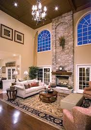 Great room anchored by the large fireplace with large sliding glass doors that open up to the outside patios. Stone Fireplace Paint Colors For Living Room Family Room My Dream Home