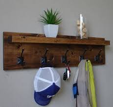 Corvallis Coat Rack With Floating Shelf Etsy Floating Shelves Coat Rack Shelves