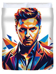 Ryan Tedder #2 in WPAP Pop Art Greeting Card by Vector Artnesia