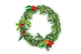 Download Watercolor Christmas Wreath Graphic By Kakva Creative Fabrica Yellowimages Mockups