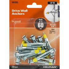 Product title3/16 short wallgrip hollow wall expansion anchor tv. Box 8 100 Hillman Hollow Wall Anchor 4 6 Hollow Wall Anchors Fasteners