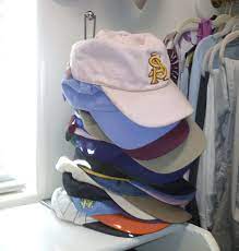 Paper Towel Holder Makes A Great Hat Holder Hat Holder Homemade Closet Shoe Organization Closet