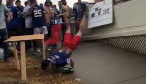 Bills Fan That Slammed Face Into Ground In Failed Stunt Diagnosed With A Concussion No Broken Bones Video Total Pro Sports