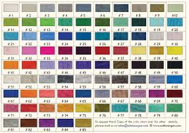 Woolen Felt Color Chart