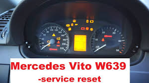Resetare Interval Service Mercedes Vito W639 Youtube