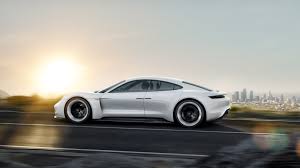 2020 Porsche Mini E White Color Concept Side View On Road City Background 4k Ultra Uhd Wallpaper Latest Cars