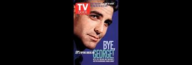 Photo : Le beau George Clooney à l'époque d'Urgences, ici en couverture  d'un magazine télé américain. Son départ de la série a laissé un grand  vide.