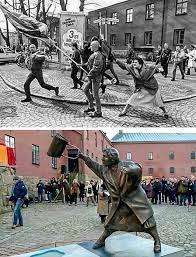 Former swedish prime minister carl bildt has called on göran persson's most senior aide, lars danielsson. This Statue In Varberg Sweden Commemorates Danuta Danielsson A Local Homemaker Who In 1985 Whacked Neo Nazi Seppo Seluska With Her Purse Nextfuckinglevel