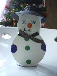 Pour exemple ces petits bonhommes de neige 100% récup. Bonhom10 Jpg 320 427 Bonhomme De Neige Decoration Noel Idee Deco Noel